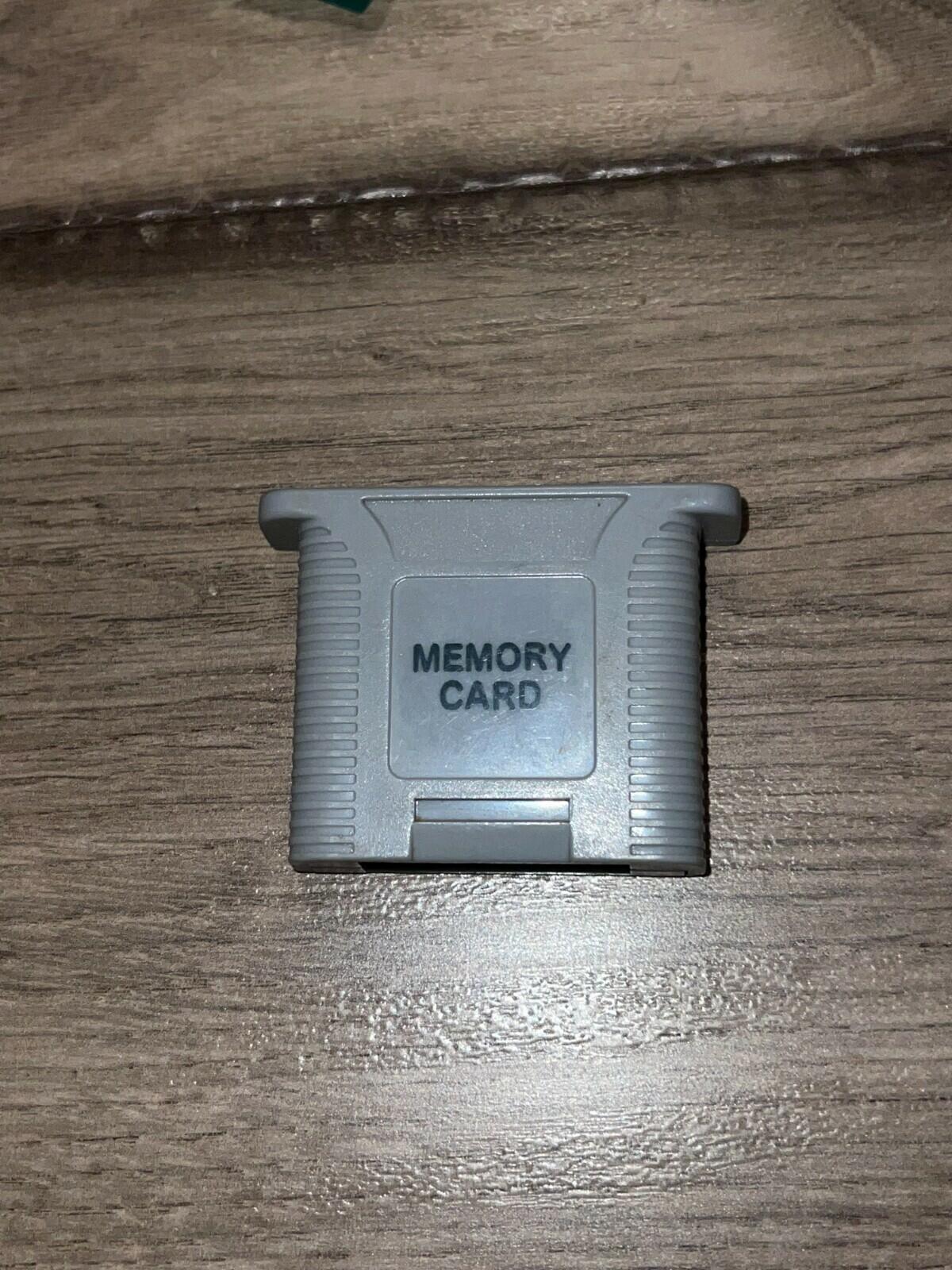 N64 Memory Card THIRD PARTY Gray Nintendo 64 Controller Pack Tested