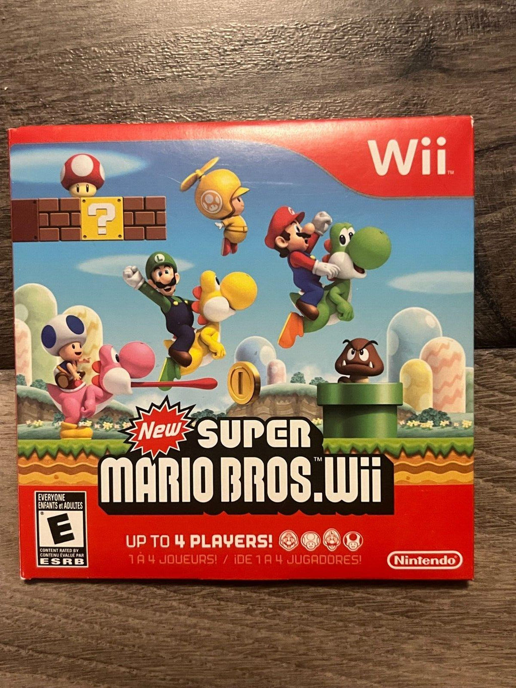 New Super Mario Bros. Wii (Nintendo Wii, 2009) SLEEVE SLIP COVER NO MANUAL