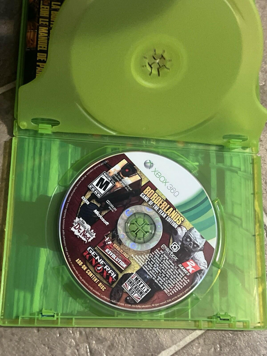 Borderlands: Game of the Year Edition (Xbox 360, 2010) CIB WITH BOTH DISCS