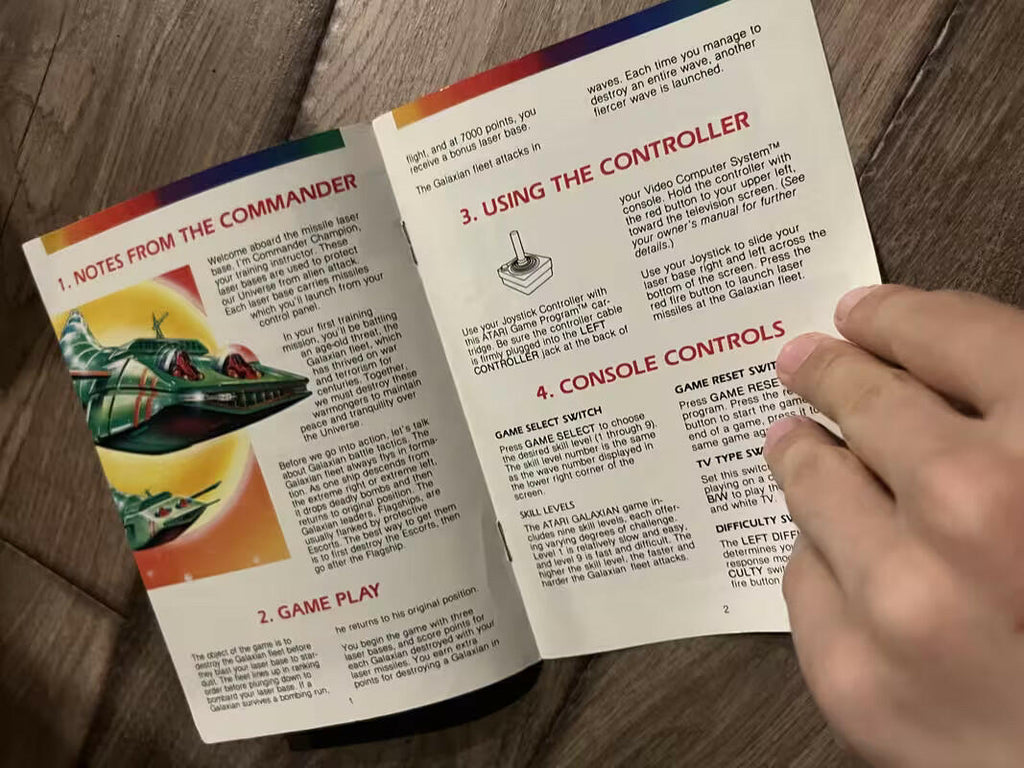 Galaxian (Atari 2600, 1983) MANUAL ONLY