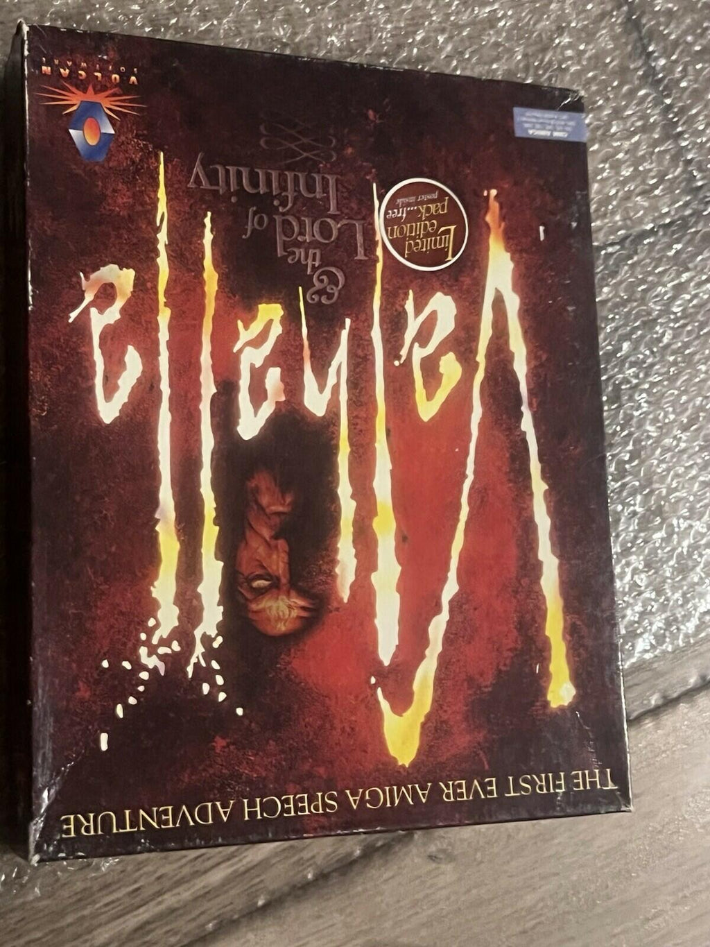 Valhalla And The Lord Of Infinity with Poster: Vulcan (Amiga, 1994) CIB COMPLETE