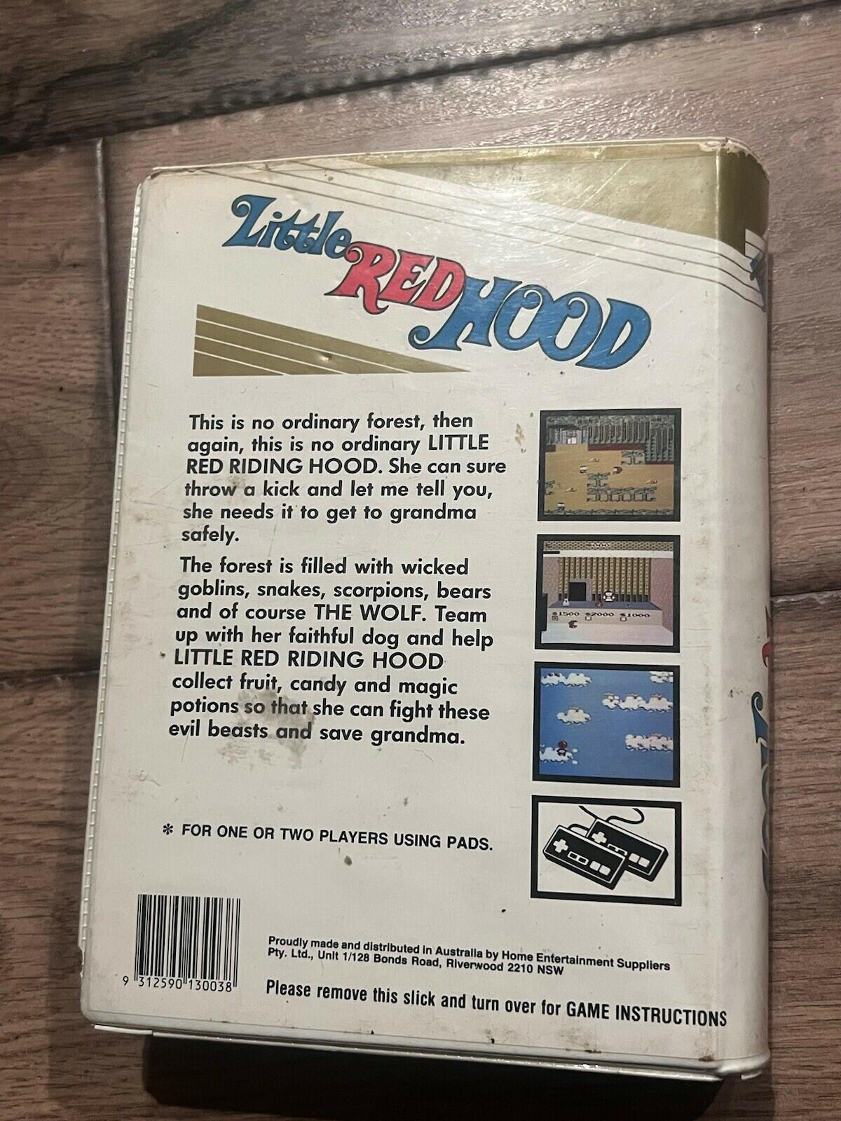 Little Red Hood (Nintendo NES HES, 1989) PIGGYBACK CIB COMPLETE IN BOX PAL