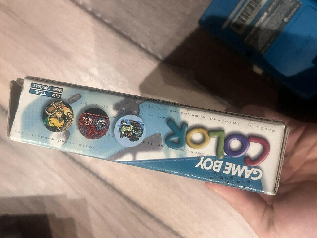 Nintendo Game Boy Color Teal Blue Complete in Box CIB With Manuals CGB-001 OEM