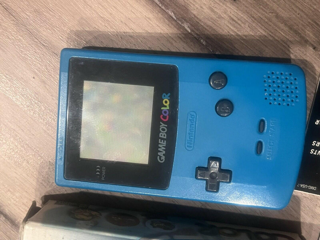 Nintendo Game Boy Color Teal Blue Complete in Box CIB With Manuals CGB-001 OEM