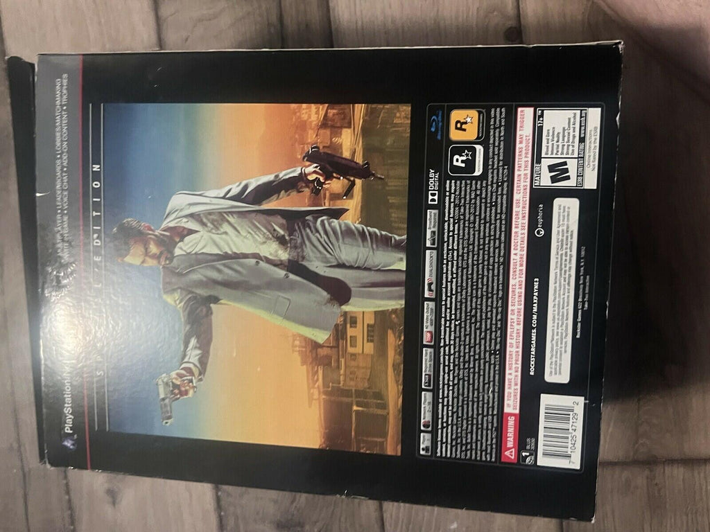 Max Payne 3 Special Edition Sony PlayStation 3 PS3 CIB BRAND NEW GAME