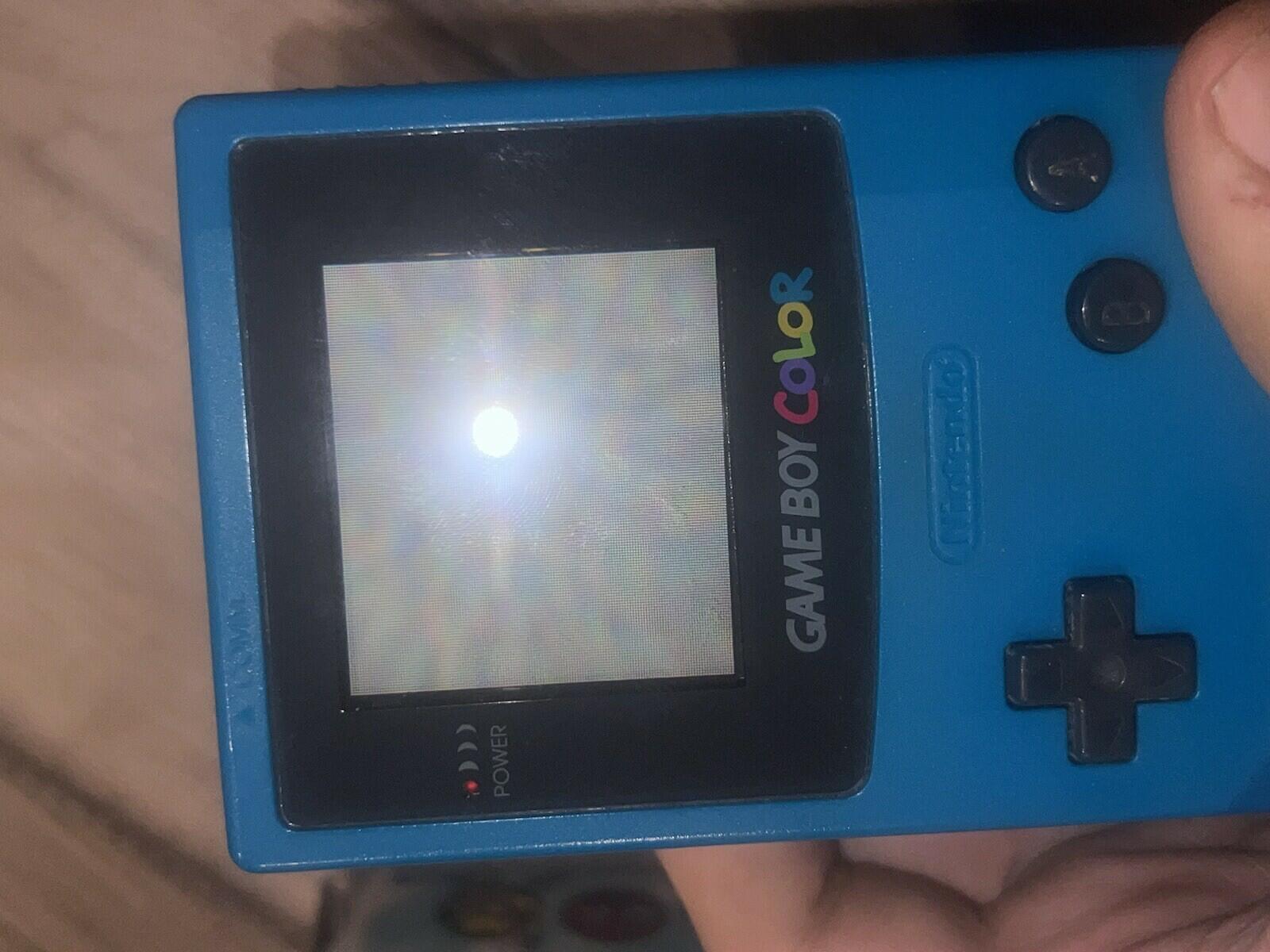 Nintendo Game Boy Color Teal Blue Complete in Box CIB With Manuals CGB-001 OEM