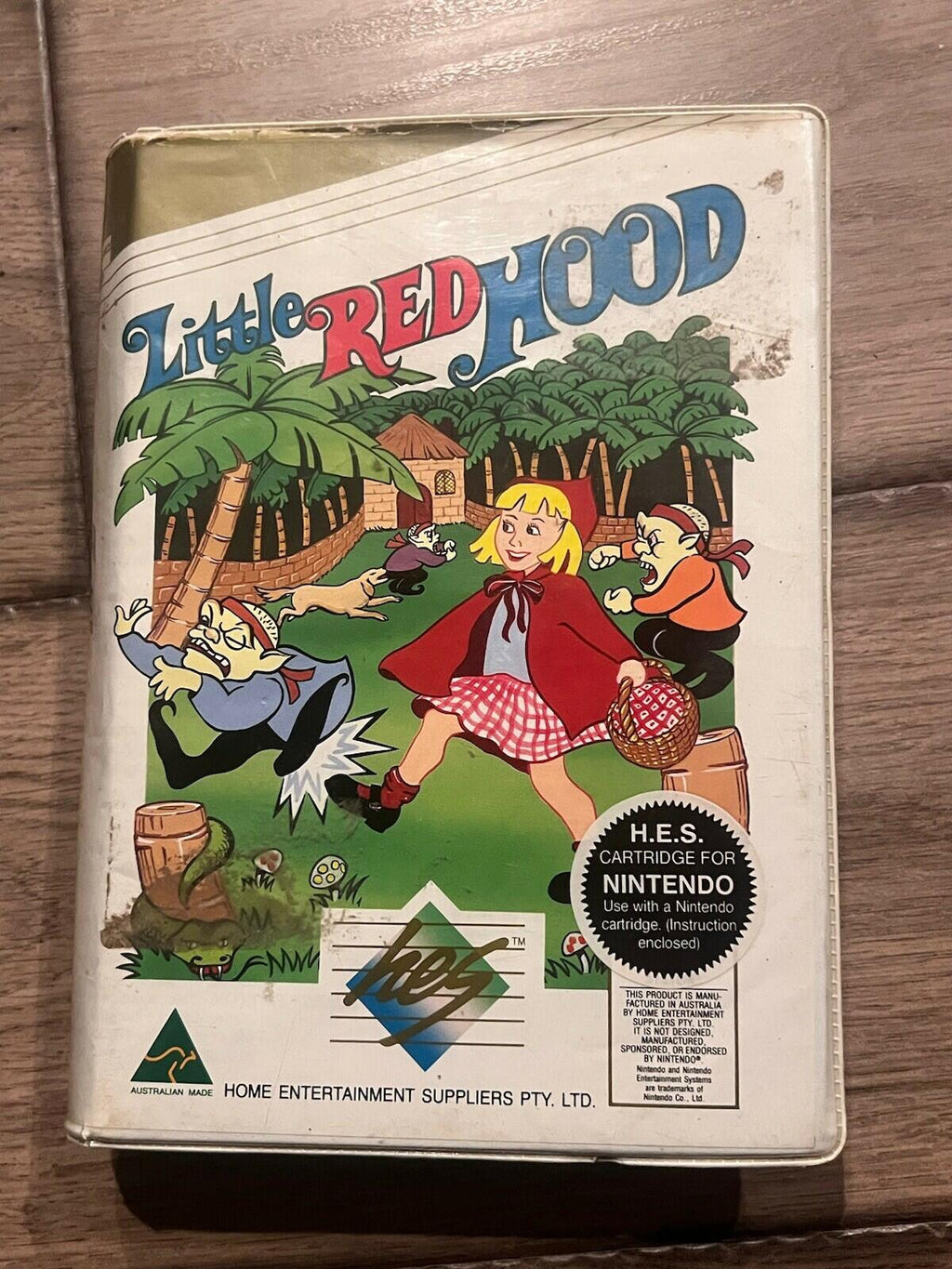 Little Red Hood (Nintendo NES HES, 1989) PIGGYBACK CIB COMPLETE IN BOX PAL