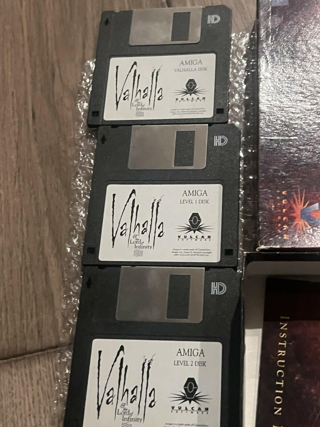 Valhalla And The Lord Of Infinity with Poster: Vulcan (Amiga, 1994) CIB COMPLETE