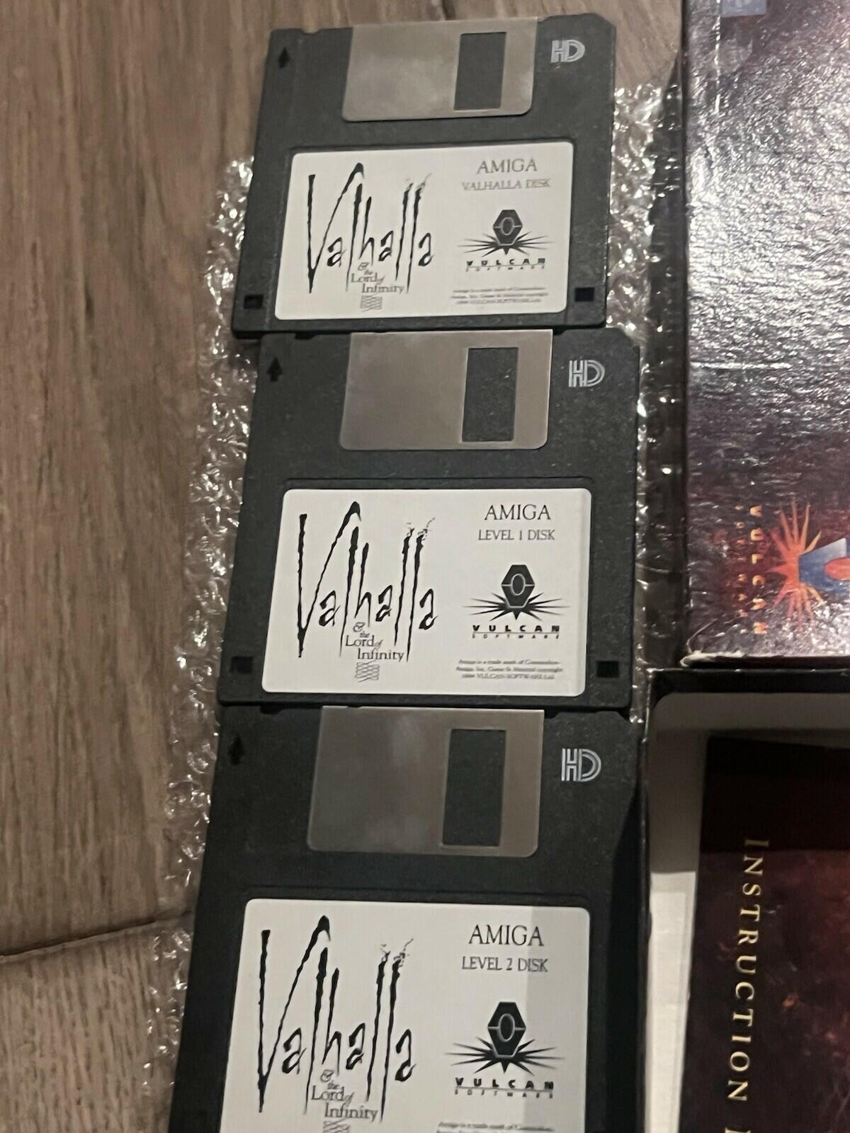 Valhalla And The Lord Of Infinity with Poster: Vulcan (Amiga, 1994) CIB COMPLETE