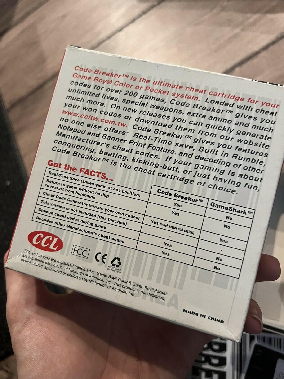 Code Breaker Game Boy Color & Pocket CCL CIB WITH BOX+MANUAL