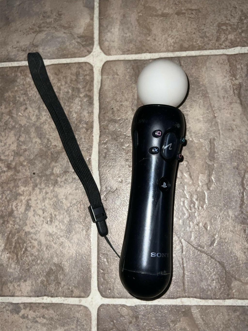 Sony PlayStation 3 PS3 Move Motion Controller Black CECH-ZCM1U Tested & Working