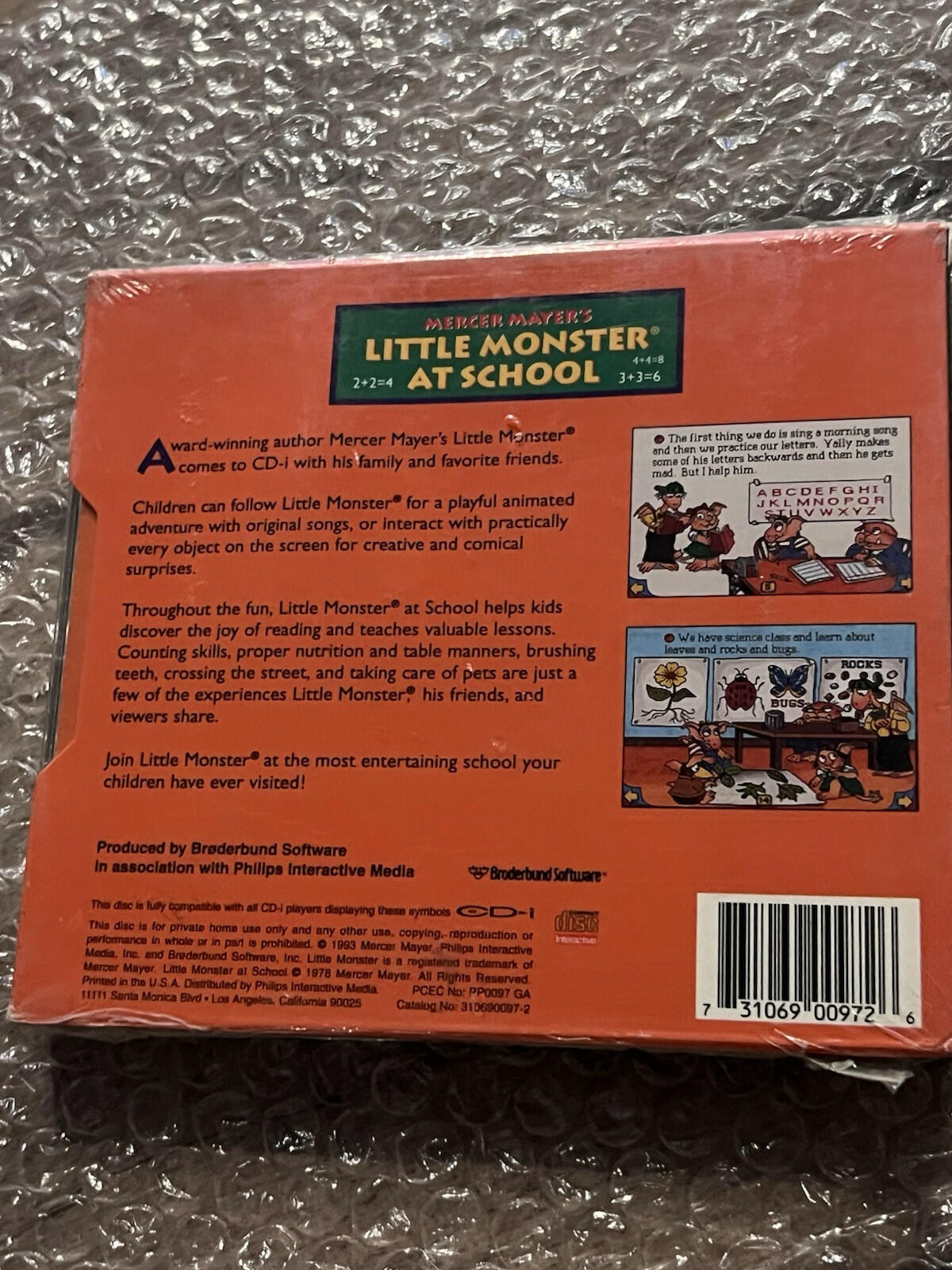 Little Monster At School (Phillips CD-i, 1993) BRAND NEW SEALED