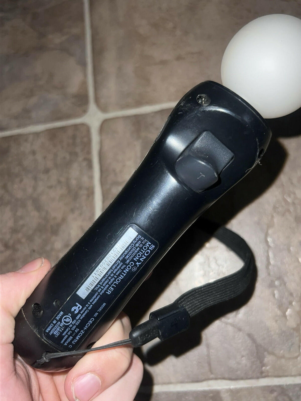 Sony PlayStation 3 PS3 Move Motion Controller Black CECH-ZCM1U Tested & Working