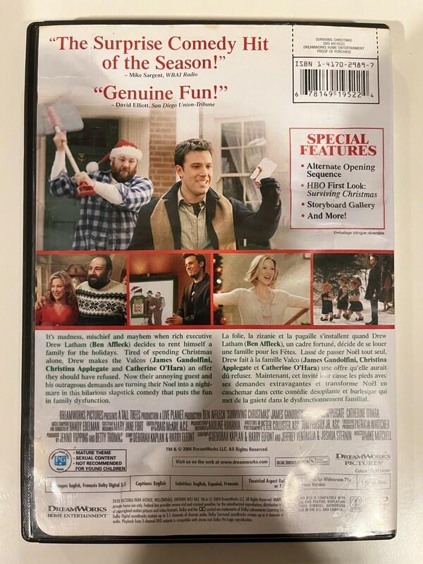 Surviving Christmas (DVD, 2004) CIB