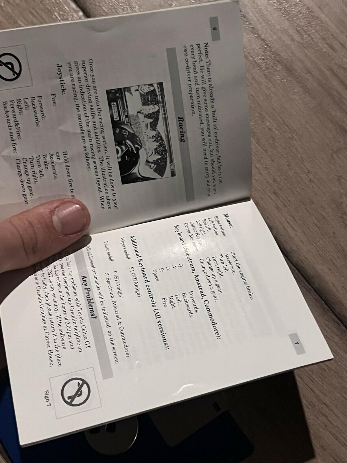 Toyota Celica GT Rally  (Commodore Amiga, 1990) DISK + MANUAL ONLY