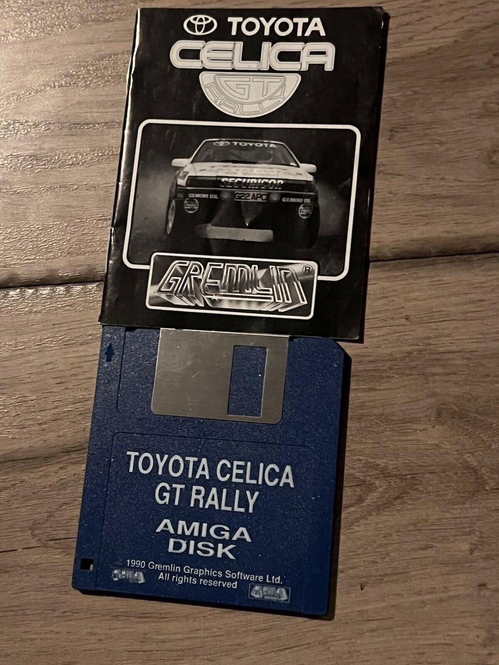 Toyota Celica GT Rally  (Commodore Amiga, 1990) DISK + MANUAL ONLY