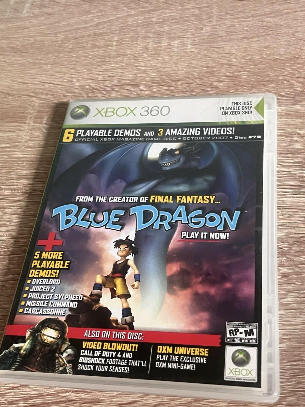 Official Xbox Magazine Xbox 360 Demo Disc October 2007 #75