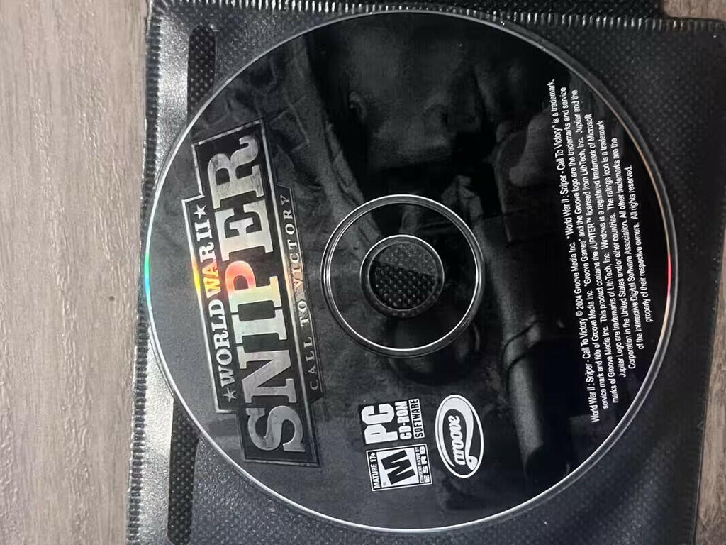 World War II Sniper Call to Victory (PC CD-ROM, 2004) DISC ONLY