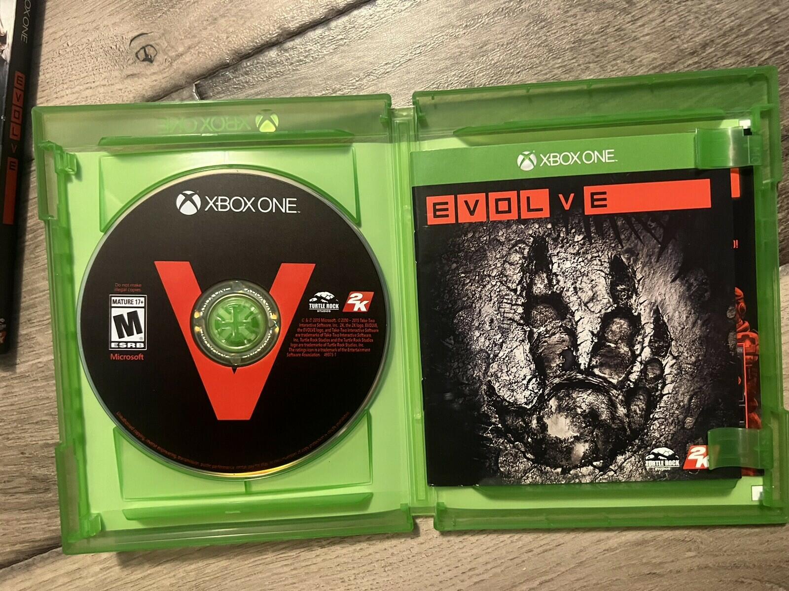 Evolve (Microsoft Xbox One, 2015) CIB W/ SLIP COVER