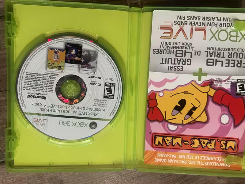 Xbox Live Arcade Game Pack Bomberman Lumines Geometry Wars (Xbox 360, 2009) CIB