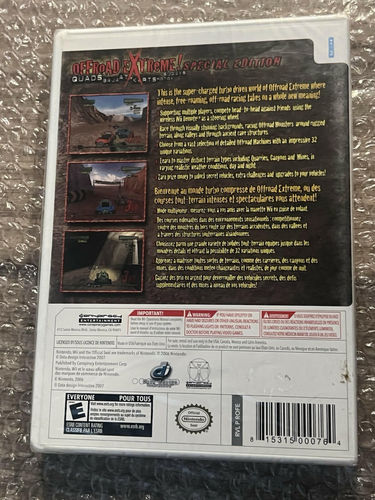 Off Road Extreme Special Edition (Nintendo Wii, 2007) BRAND NEW SEALED