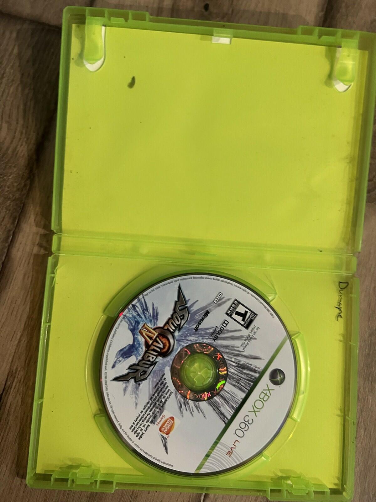 Soul Calibur IV (Microsoft Xbox 360, 2008) NO MANUAL