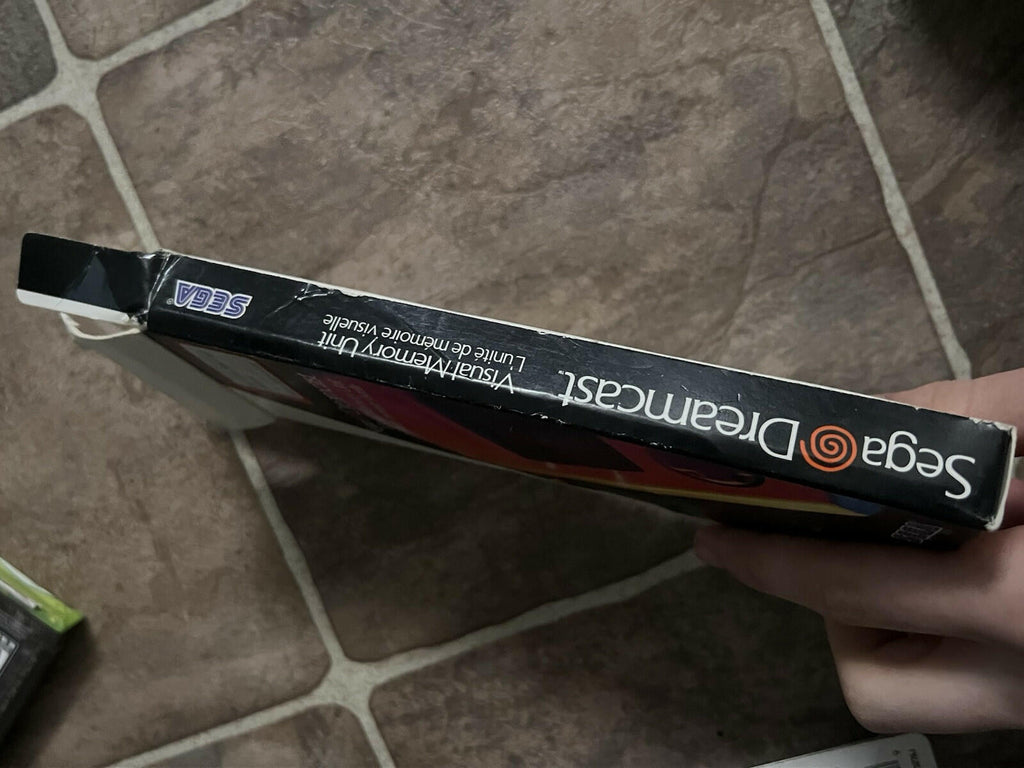 OEM Sega Dreamcast White Virtual Memory Unit VMU Memory Card CIB WITH BIG BOX