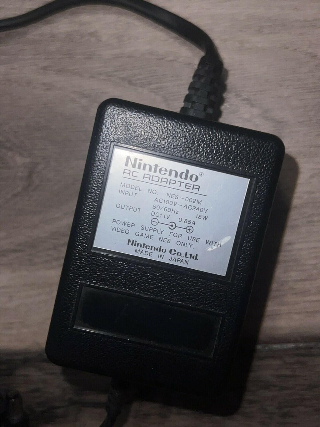 Genuine Original Nintendo NES Power Supply AC Adapter OEM NES-002M