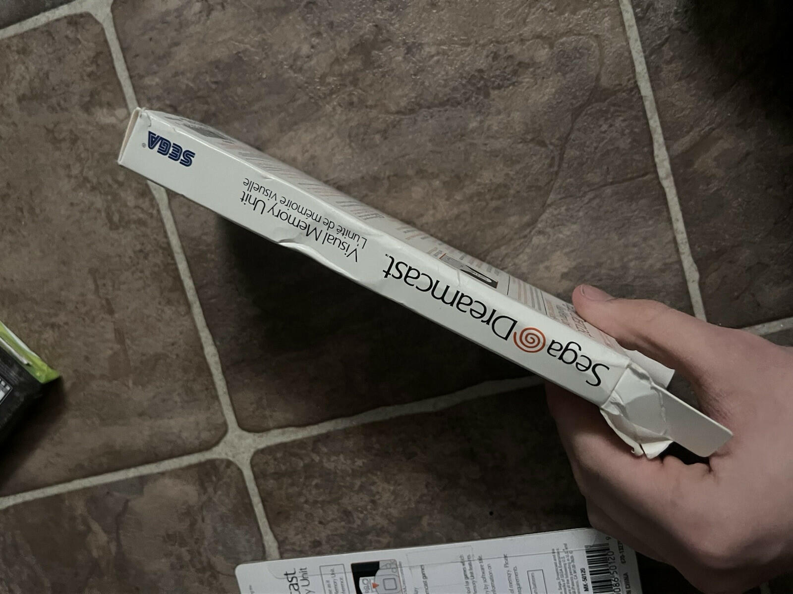 OEM Sega Dreamcast White Virtual Memory Unit VMU Memory Card CIB WITH BIG BOX