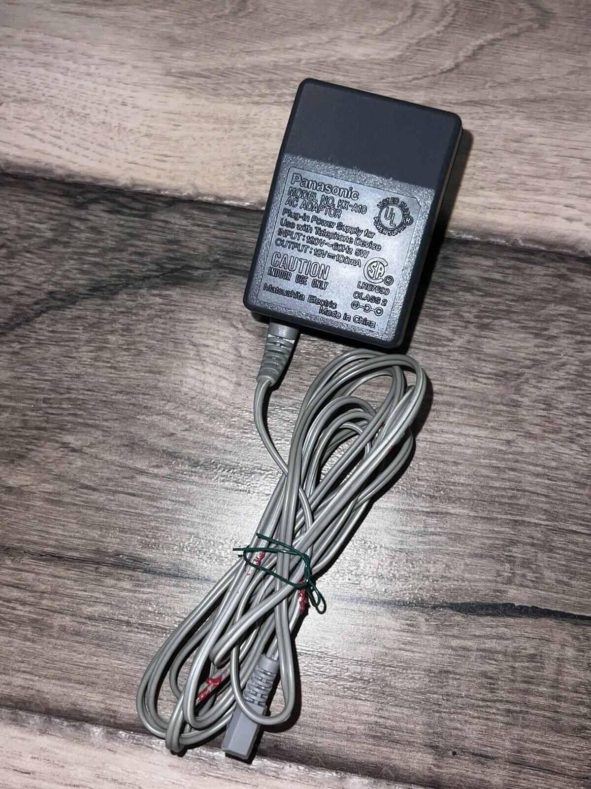 Panasonic KX-A10 Power Supply AC Adapter Wall Charger Gray AC/DC Grey