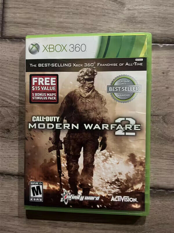 Call of Duty Modern Warfare 2: Platinum Hits Best Seller (Xbox 360, 2009) CIB