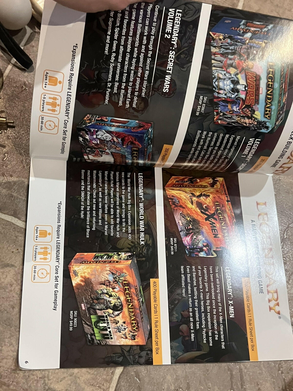 Upper Deck 2021 Game Catalog (MISC6337) Legendary VS