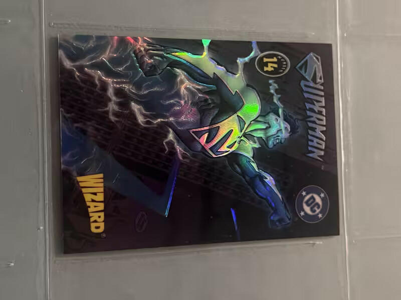 1996 DC Comics Wizard Superman Promo #14 Chromium Card