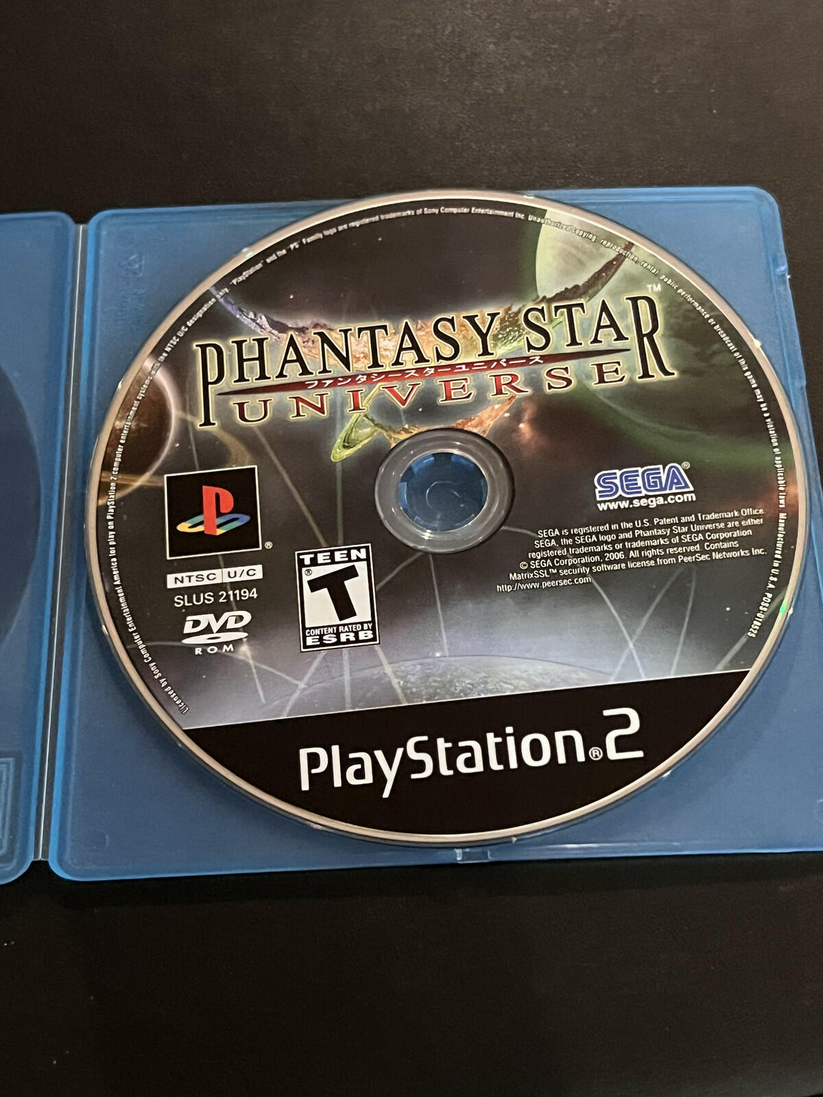 Phantasy Star Universe (Sony Playstation 2 PS2, 2006) DISC ONLY