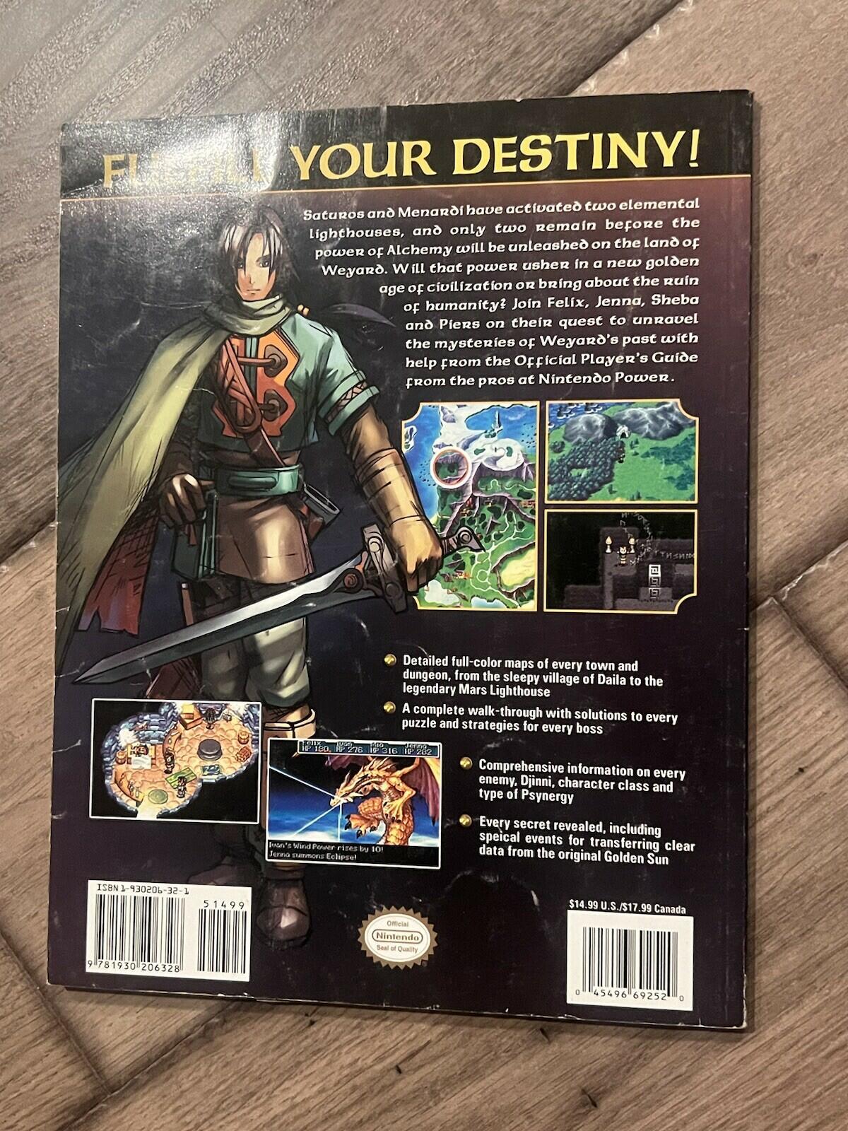 Golden Sun: The Lost Age Nintendo Power Official Player's Guide GBA Game Boy