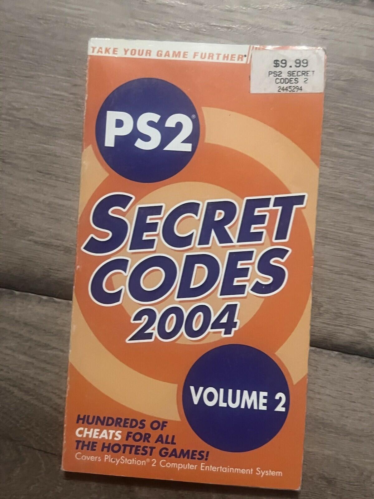 Playstation 2 PS2 Secret Codes Volume 2 2004 by BradyGames