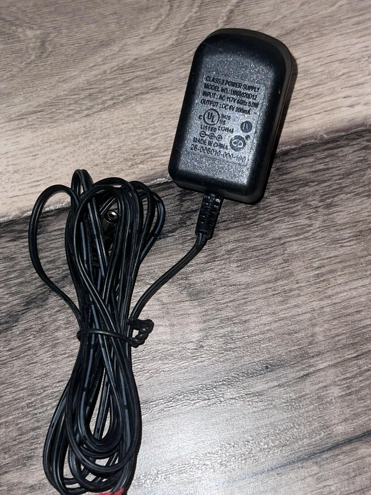 AC Power Adapter U050020D12 26-006010-000-100 6V 200MA DC