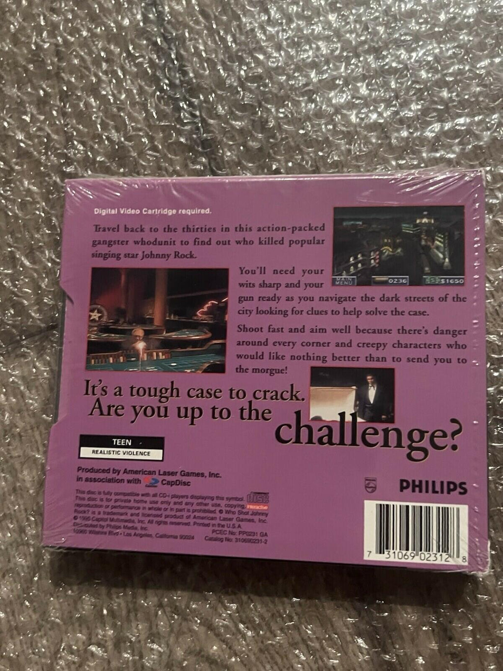 Who Shot Johnny Rock? (Philips CD-i CDI, 1994) BRAND NEW SEALED