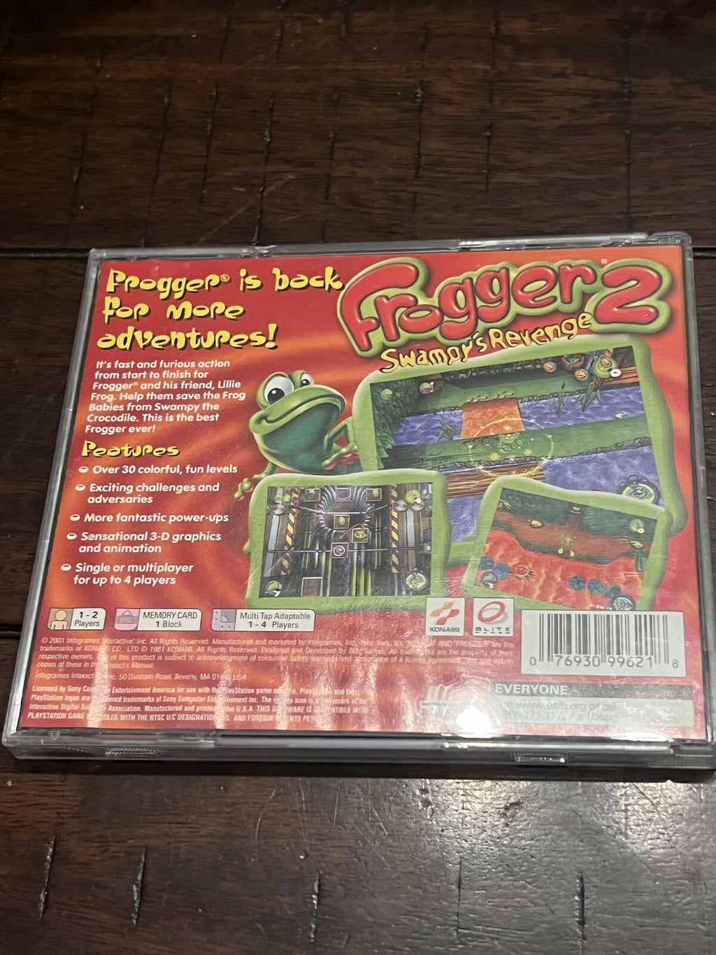 Frogger 2 Swampy's Revenge (Sony Playstation 1 PS1, 2000) NO ARTWORK
