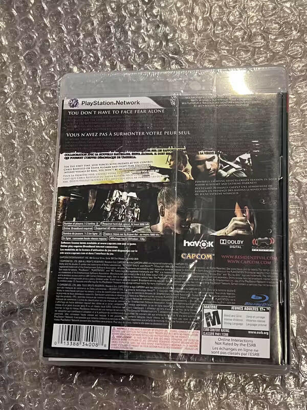 Resident Evil 5 (Sony Playstation 3 PS3, 2009) BRAND NEW TORN SEAL