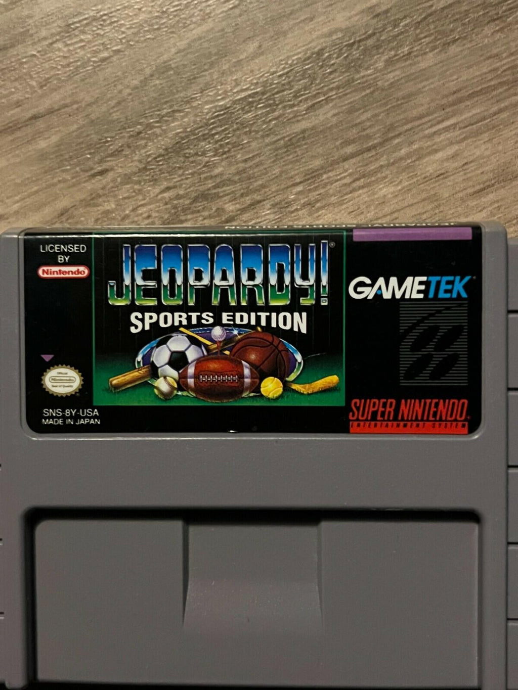 Jeopardy: Sports Edition (Super Nintendo Entertainment System, 1993) CART ONLY