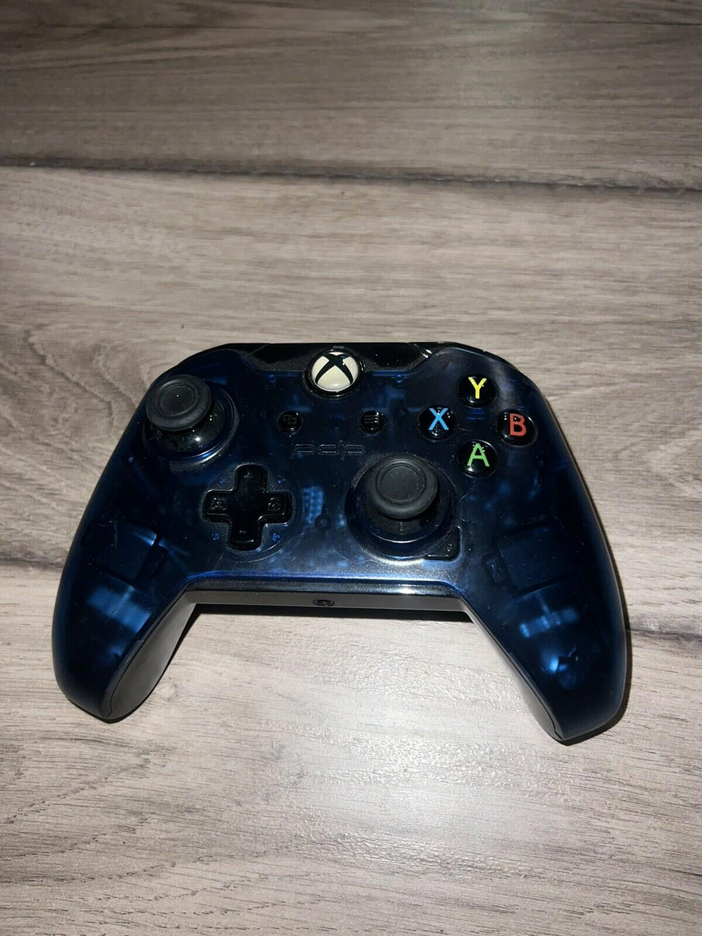 Xbox One Power A Controller Clear Blue Wired Controller NO CORD