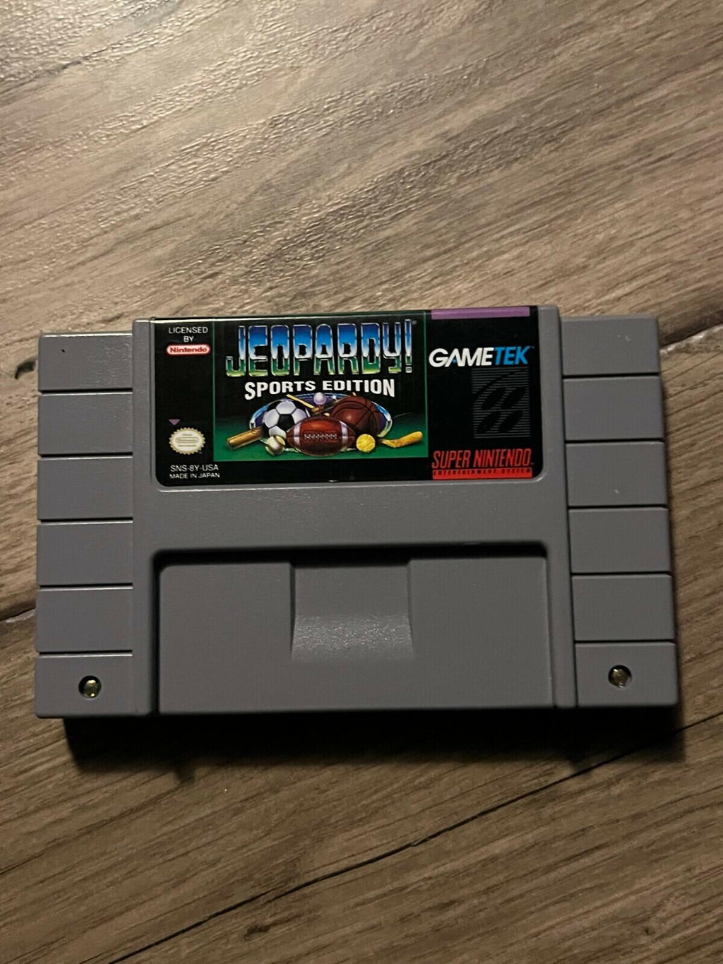 Jeopardy: Sports Edition (Super Nintendo Entertainment System, 1993) CART ONLY