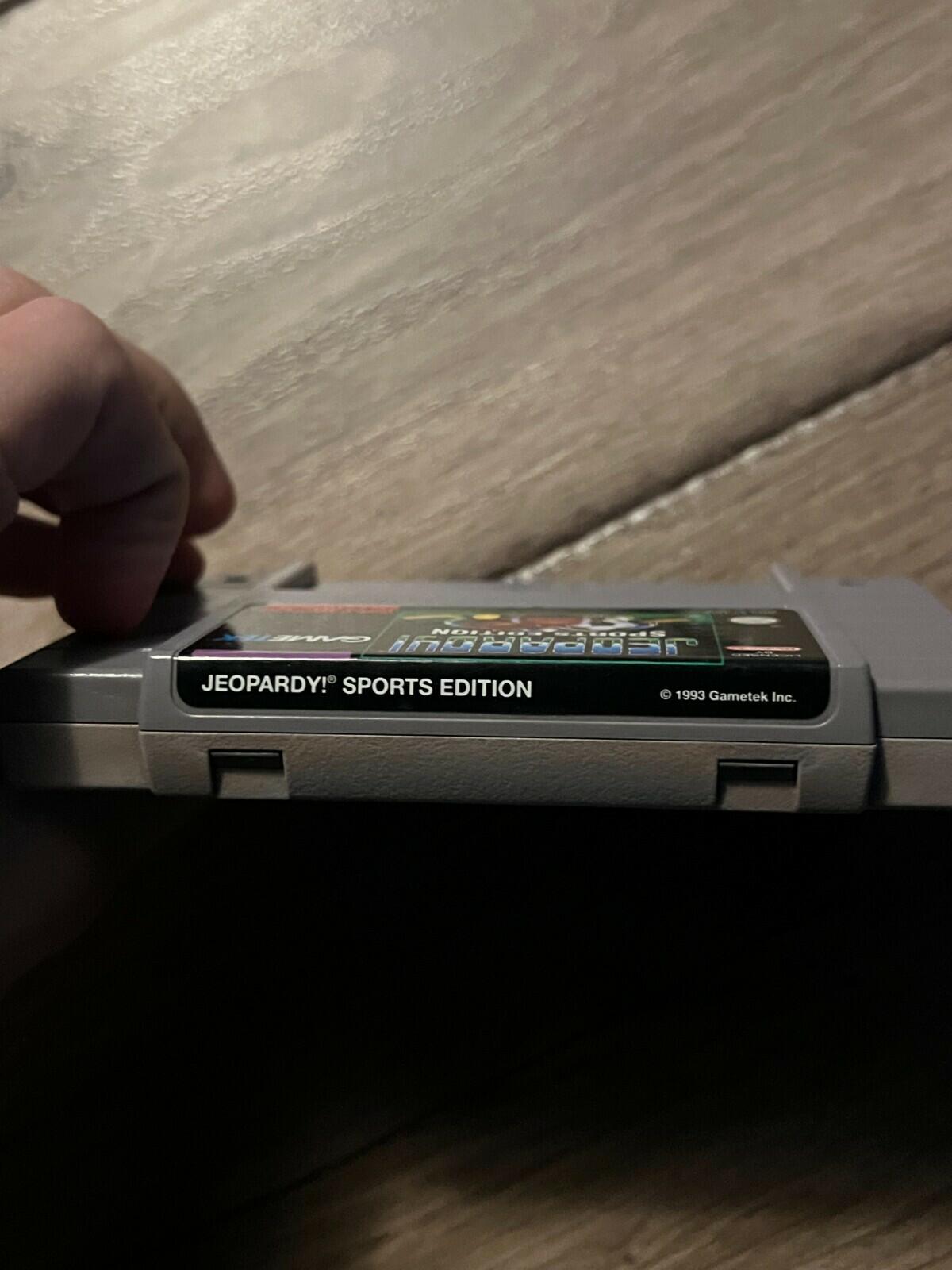 Jeopardy: Sports Edition (Super Nintendo Entertainment System, 1993) CART ONLY