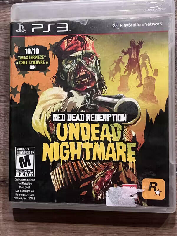 Red Dead Redemption Undead Nightmare (Sony Playstation 3, 2010) NO MANUAL