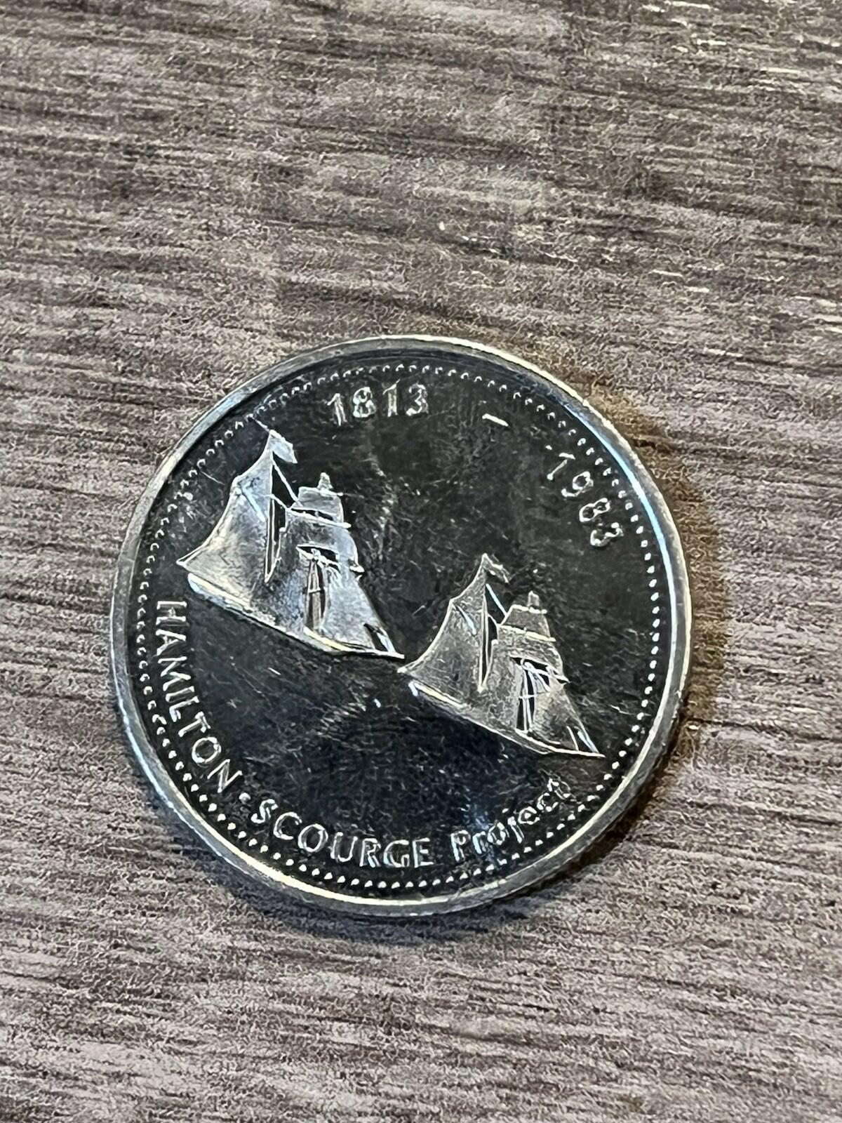 St Catharines, Ontario 1983 Hamilton Scourge Souvenir Dollar