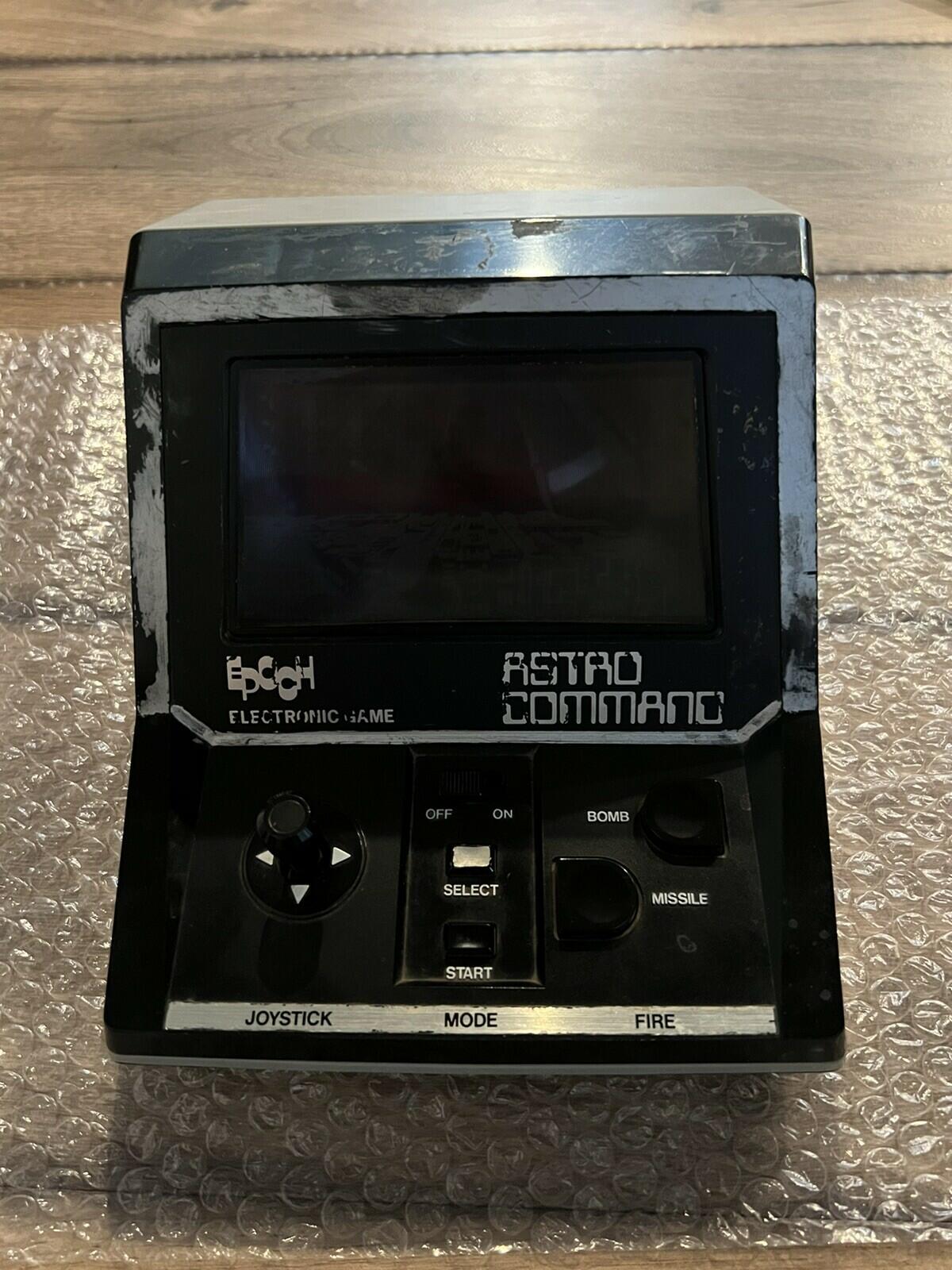 Sweet Retro Vtg 1982 Epoch Astro Command Electronic Tabletop Video Game WORKS