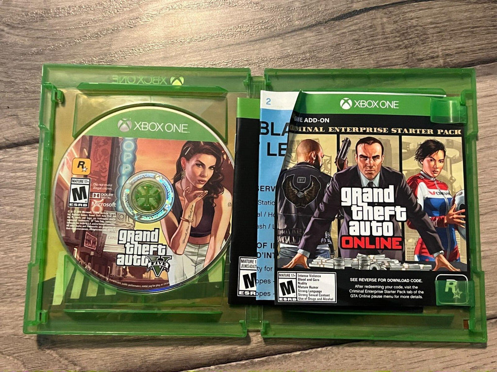 Grand Theft Auto V: Premium Online Edition (Microsoft Xbox One, 2018) CIB
