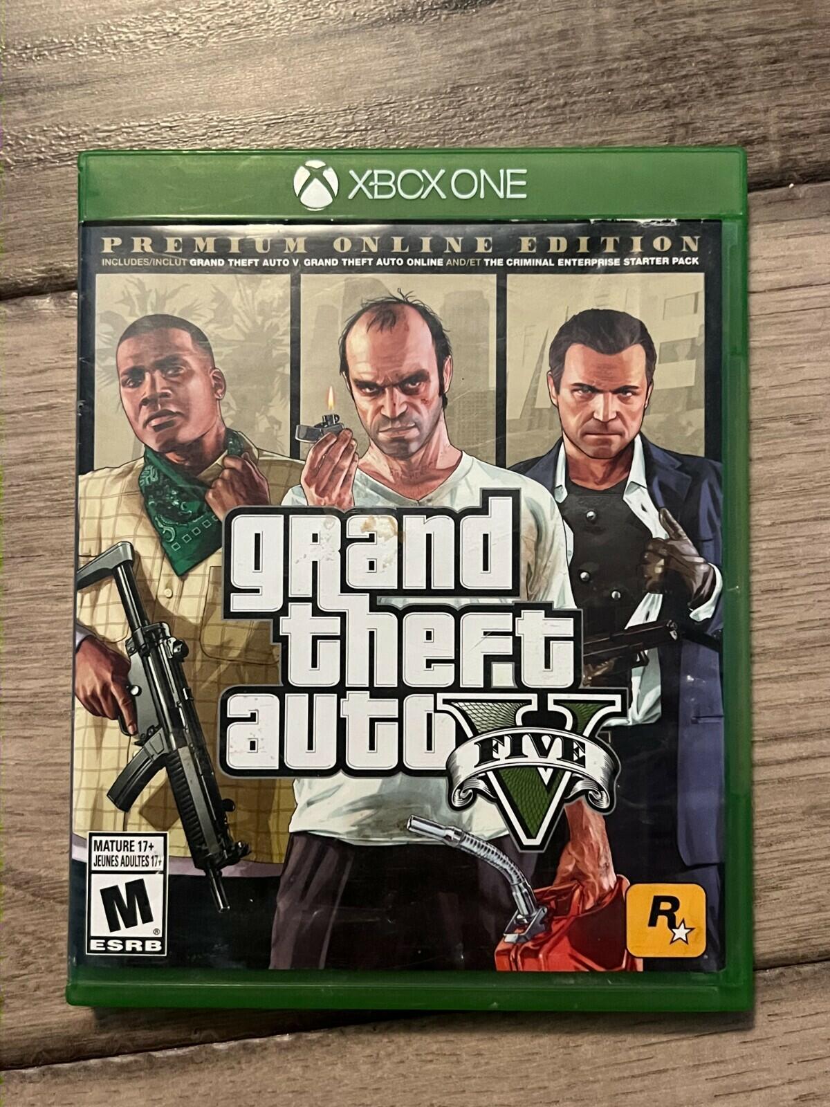 Grand Theft Auto V: Premium Online Edition (Microsoft Xbox One, 2018) CIB