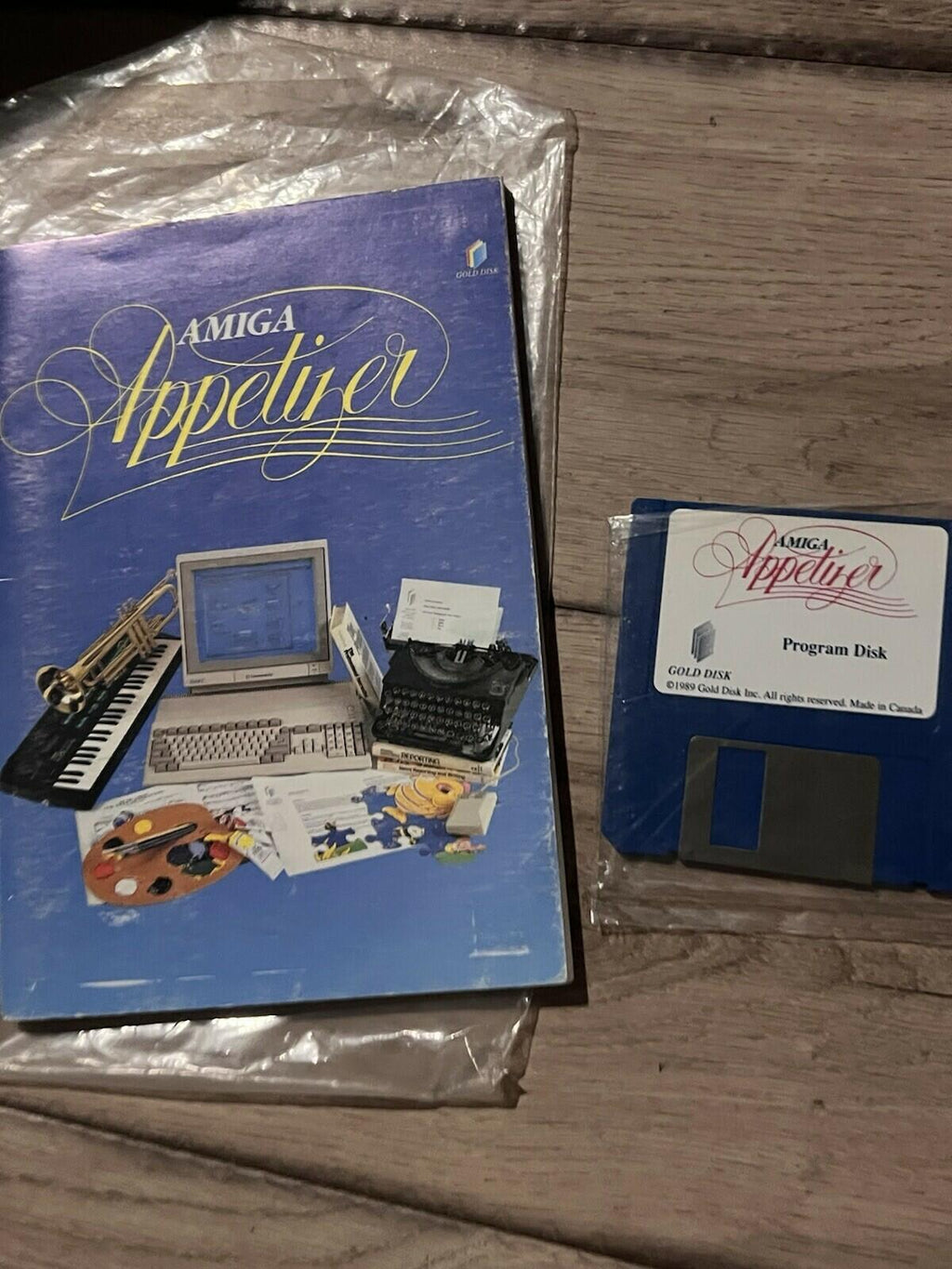 Amiga Appetizer (Commodore Amiga, 1989) DISK + MANUAL ONLY